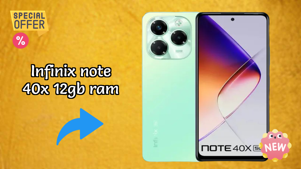 Infinix Note 40X 12GB RAM Display Technology: 6.78 Inches (17.22 Cm) Screen
