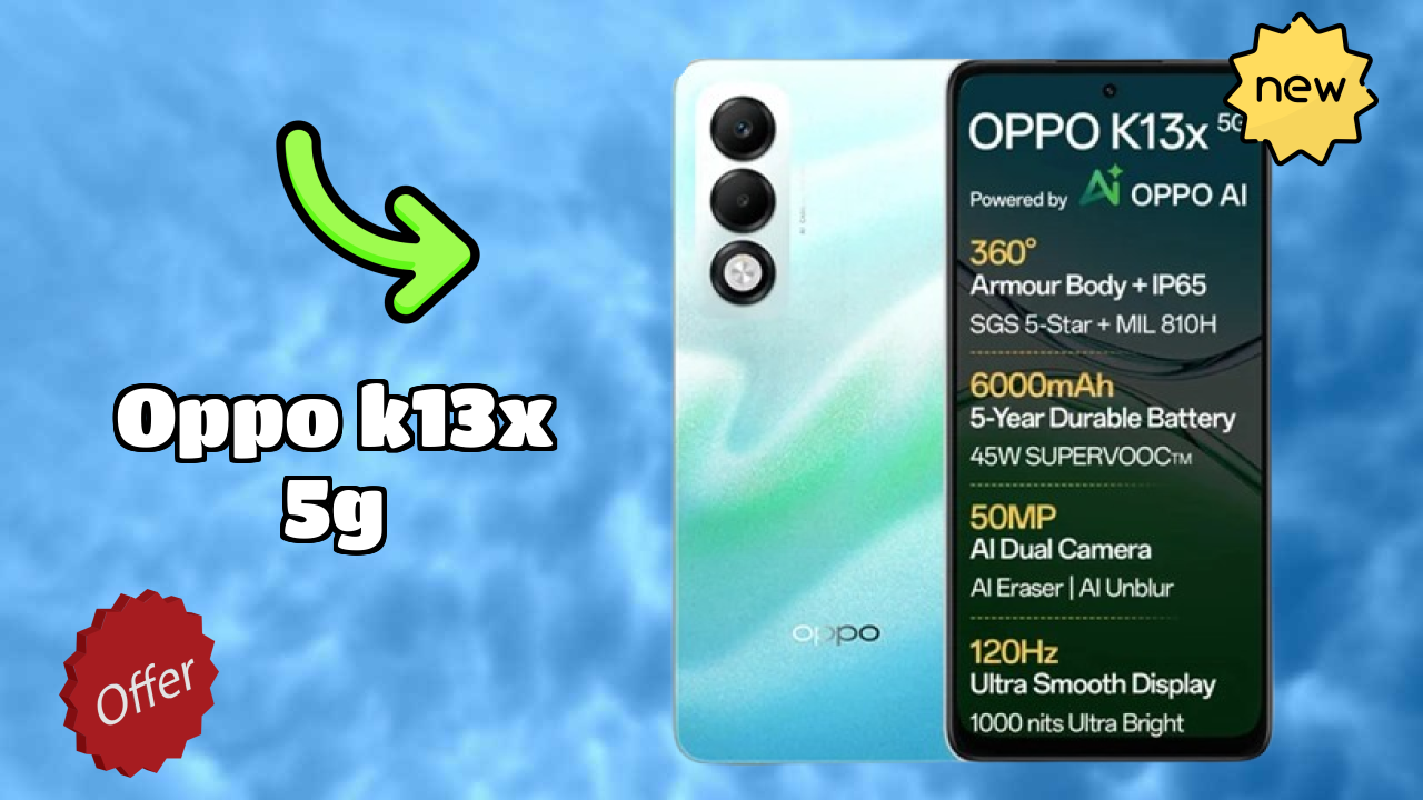 OPPO K13x 5G Display Technology: LCD Quality