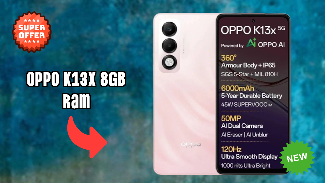 OPPO K13x 8GB RAM Battery Review: 6000 MAh Charging Speed