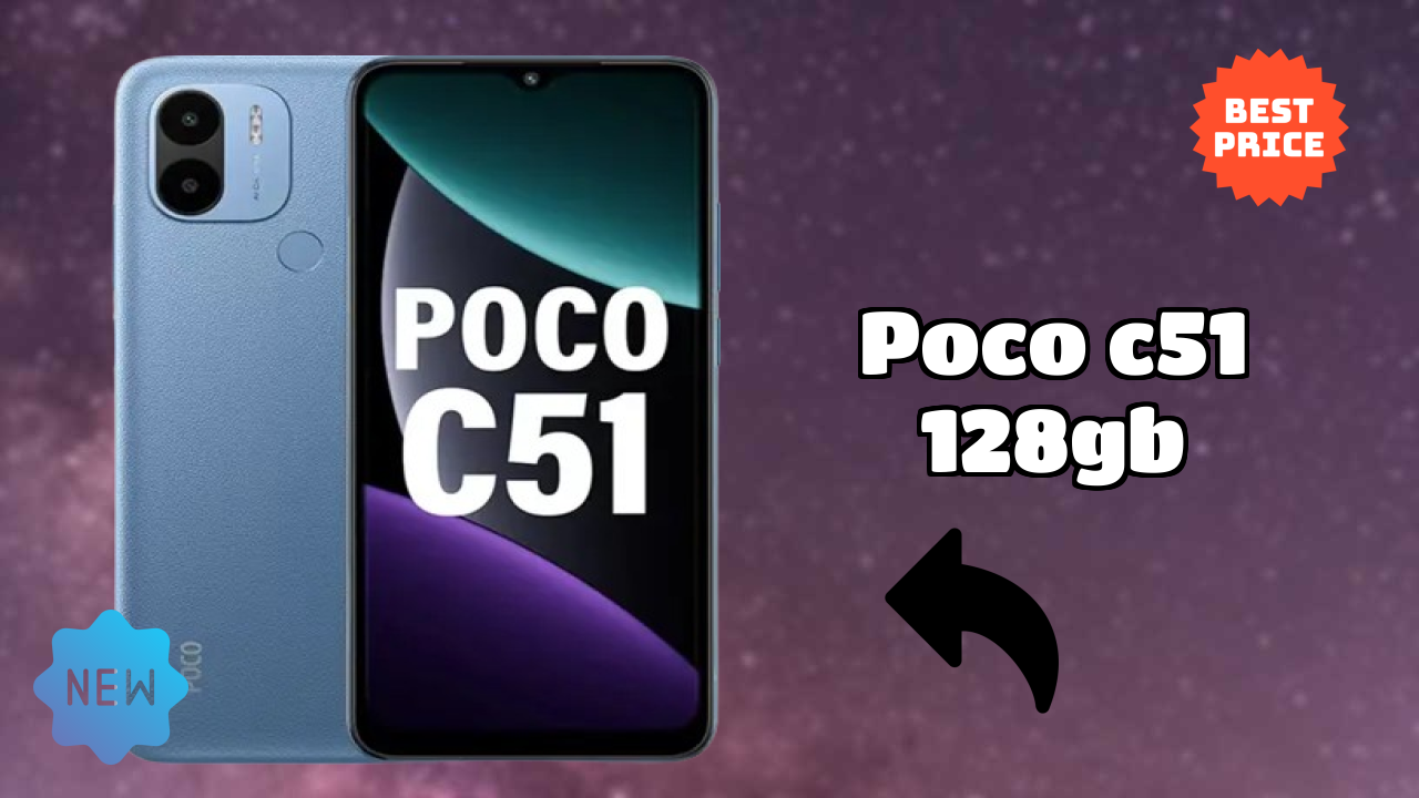 POCO C51 128GB Display Size: 6.52 Inches (16.56 Cm) Screen Quality